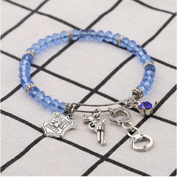 Appealing  Line Police Officer Bracelet - Picture 3 of 6